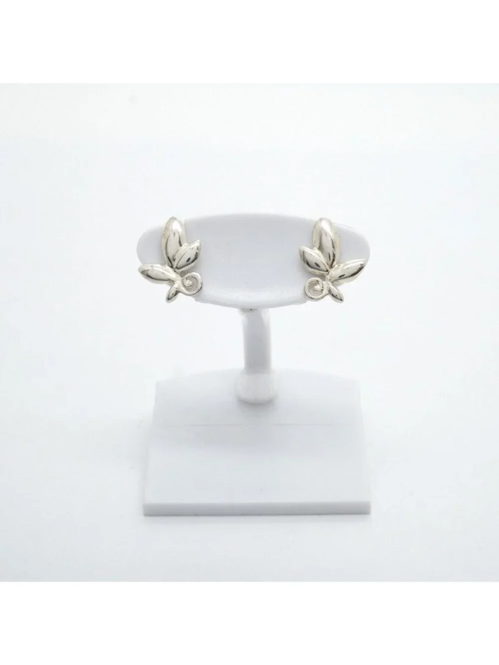 Tiffany & Co Earrings Olive Leaf 925 Sterling Silver